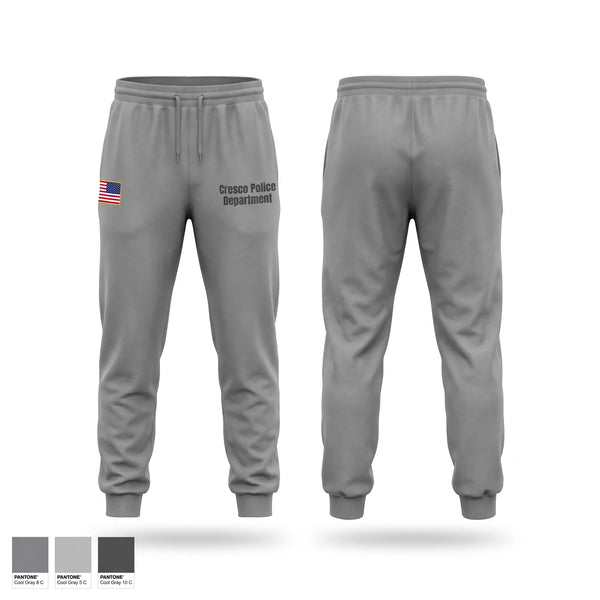 Sweatpants, Cresco Police Department, Police, Teamtime, Team time, sublimation, custom sports apparel, team uniforms, spirit wear, spiritwear, sports uniforms, custom shirts, team store, custom team store, fundraiser sports, apparel fundraiser