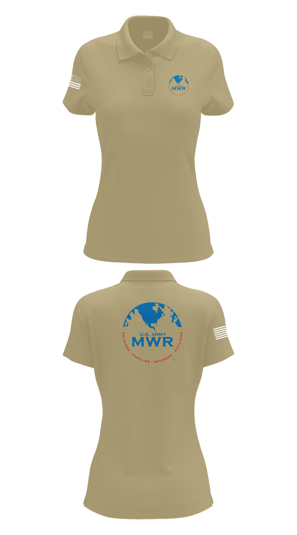 Womens Short Sleeve Performance Polo, FAMILY AND MORALE, WELFARE AND RECREATION, , Teamtime, Team time, sublimation, custom sports apparel, team uniforms, spirit wear, spiritwear, sports uniforms, custom shirts, team store, custom team store, fundraiser sports, apparel fundraiser