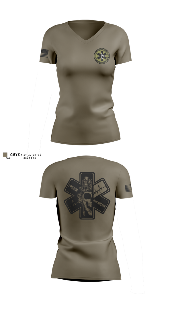 Womens Short Sleeve Vneck Shirt, Jim Wells County sheriff, EMS/EMT, Teamtime, Team time, sublimation, custom sports apparel, team uniforms, spirit wear, spiritwear, sports uniforms, custom shirts, team store, custom team store, fundraiser sports, apparel fundraiser