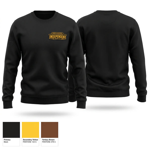 Crew Neck Sweatshirt, INDEPENDENT AERIAL, Army, Teamtime, Team time, sublimation, custom sports apparel, team uniforms, spirit wear, spiritwear, sports uniforms, custom shirts, team store, custom team store, fundraiser sports, apparel fundraiser