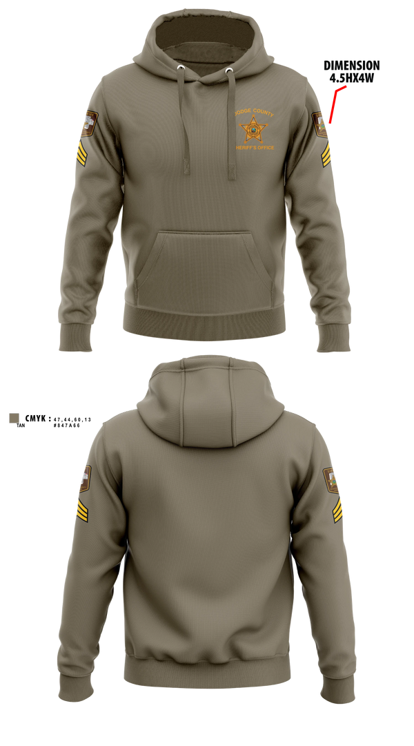 Hoodie, Dodge County Sheriff's Office, Police, Teamtime, Team time, sublimation, custom sports apparel, team uniforms, spirit wear, spiritwear, sports uniforms, custom shirts, team store, custom team store, fundraiser sports, apparel fundraiser