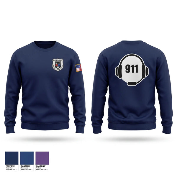 Crew Neck Sweatshirt, OLREC Dispatch, Police, Teamtime, Team time, sublimation, custom sports apparel, team uniforms, spirit wear, spiritwear, sports uniforms, custom shirts, team store, custom team store, fundraiser sports, apparel fundraiser