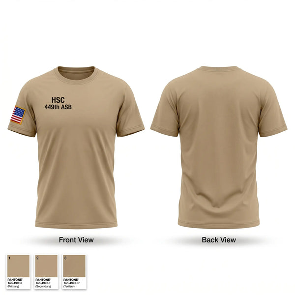 Old School Cotton Feel Shirt, HSC 449th ASB, National Guard, Teamtime, Team time, sublimation, custom sports apparel, team uniforms, spirit wear, spiritwear, sports uniforms, custom shirts, team store, custom team store, fundraiser sports, apparel fundraiser