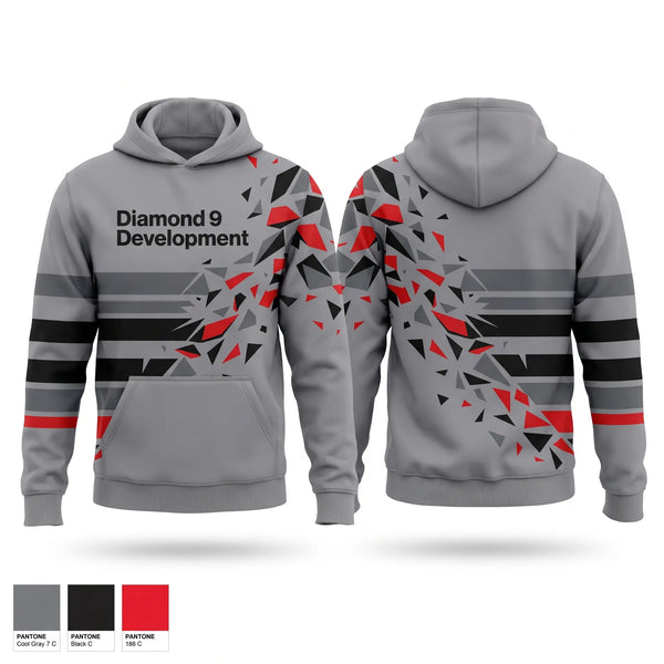 Hoodie, Diamond 9 Development, Baseball, Teamtime, Team time, sublimation, custom sports apparel, team uniforms, spirit wear, spiritwear, sports uniforms, custom shirts, team store, custom team store, fundraiser sports, apparel fundraiser