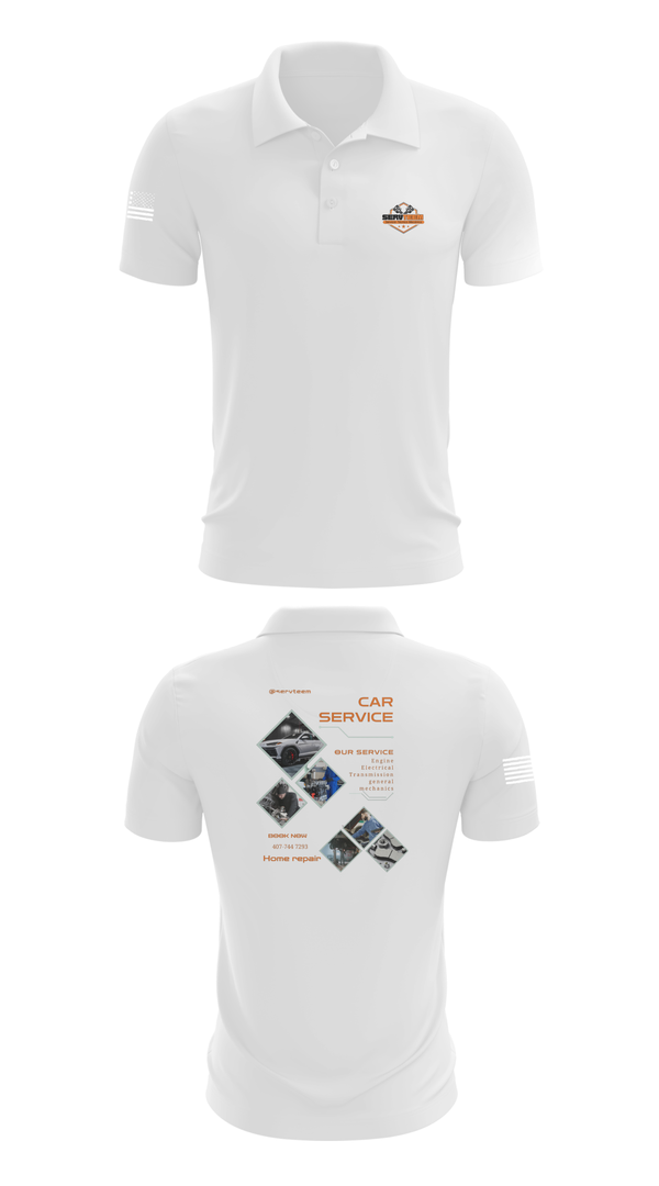 Short Sleeve Performance Polo, Servteem automotive group llc, , Teamtime, Team time, sublimation, custom sports apparel, team uniforms, spirit wear, spiritwear, sports uniforms, custom shirts, team store, custom team store, fundraiser sports, apparel fundraiser