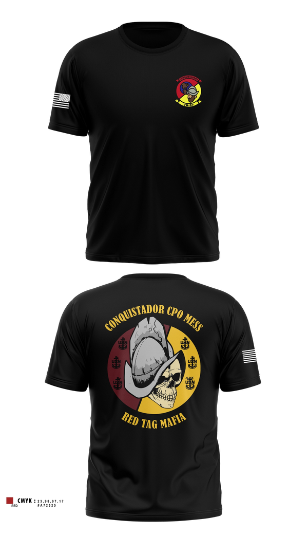 Old School Cotton Shirt, VR-57 CHIEFS MESS, Navy, Teamtime, Team time, sublimation, custom sports apparel, team uniforms, spirit wear, spiritwear, sports uniforms, custom shirts, team store, custom team store, fundraiser sports, apparel fundraiser