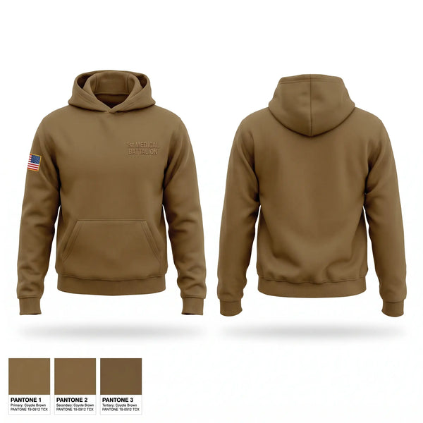 Hoodie, 1st Medical Battalion, Navy, Teamtime, Team time, sublimation, custom sports apparel, team uniforms, spirit wear, spiritwear, sports uniforms, custom shirts, team store, custom team store, fundraiser sports, apparel fundraiser
