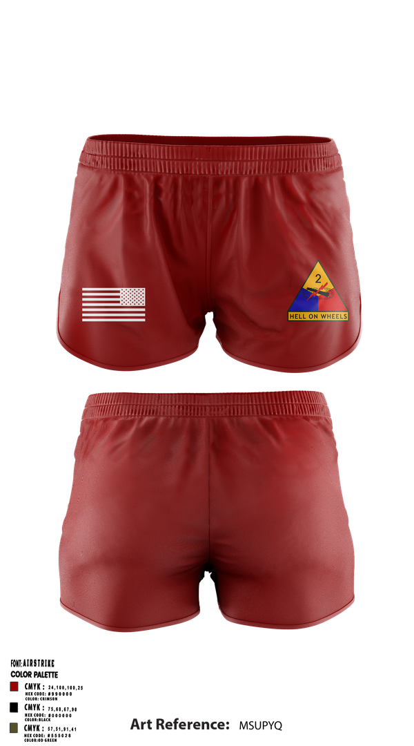 Ranger Panties, 498th SUP BN 2AD (FWD), Army, Teamtime, Team time, sublimation, custom sports apparel, team uniforms, spirit wear, spiritwear, sports uniforms, custom shirts, team store, custom team store, fundraiser sports, apparel fundraiser