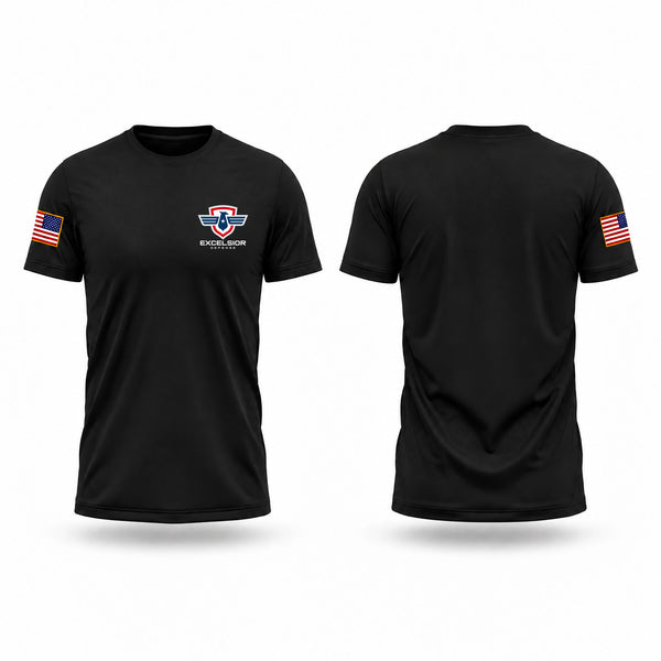 Short Sleeve Performance Shirt, Excelsior Defense INC, Police, Teamtime, Team time, sublimation, custom sports apparel, team uniforms, spirit wear, spiritwear, sports uniforms, custom shirts, team store, custom team store, fundraiser sports, apparel fundraiser