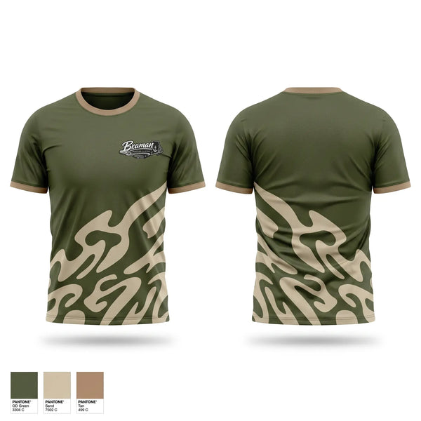 Soft Poly Tee Cotton Like Feel, Braman Jiu Jitsu, , Teamtime, Team time, sublimation, custom sports apparel, team uniforms, spirit wear, spiritwear, sports uniforms, custom shirts, team store, custom team store, fundraiser sports, apparel fundraiser