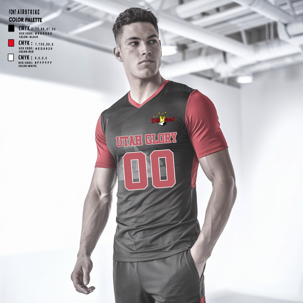 Mens Soccer Jersey, Utah Glory Soccer Club, Men's Soccer, Teamtime, Team time, sublimation, custom sports apparel, team uniforms, spirit wear, spiritwear, sports uniforms, custom shirts, team store, custom team store, fundraiser sports, apparel fundraiser