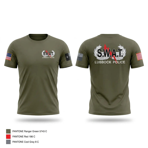 Short Sleeve Performance Shirt, Lubbock SWAT, Police, Teamtime, Team time, sublimation, custom sports apparel, team uniforms, spirit wear, spiritwear, sports uniforms, custom shirts, team store, custom team store, fundraiser sports, apparel fundraiser