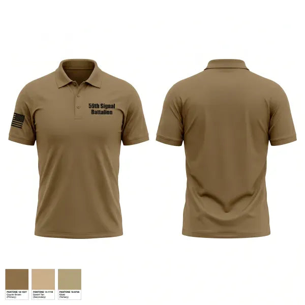 Short Sleeve Performance Polo, 59th Signal Battalion, Army, Teamtime, Team time, sublimation, custom sports apparel, team uniforms, spirit wear, spiritwear, sports uniforms, custom shirts, team store, custom team store, fundraiser sports, apparel fundraiser