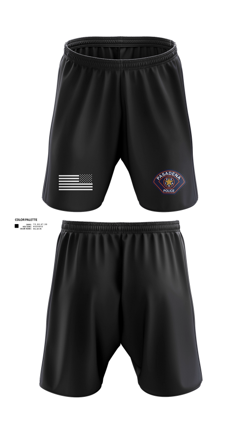 Athletic Shorts With Pockets, Pasadena Police Department Honor Guard, Police, Teamtime, Team time, sublimation, custom sports apparel, team uniforms, spirit wear, spiritwear, sports uniforms, custom shirts, team store, custom team store, fundraiser sports, apparel fundraiser
