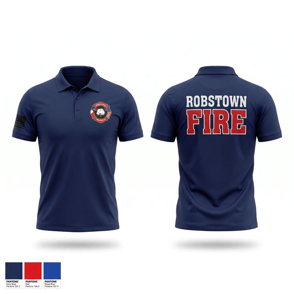 Short Sleeve Performance Polo, Robstown Fire Department, Fire Department, Teamtime, Team time, sublimation, custom sports apparel, team uniforms, spirit wear, spiritwear, sports uniforms, custom shirts, team store, custom team store, fundraiser sports, apparel fundraiser