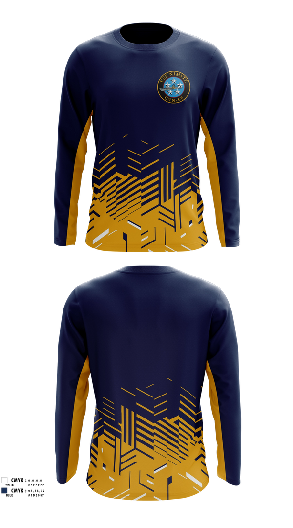Long Sleeve Performance Shirt, USS NIMITZ, Men's Soccer, Teamtime, Team time, sublimation, custom sports apparel, team uniforms, spirit wear, spiritwear, sports uniforms, custom shirts, team store, custom team store, fundraiser sports, apparel fundraiser