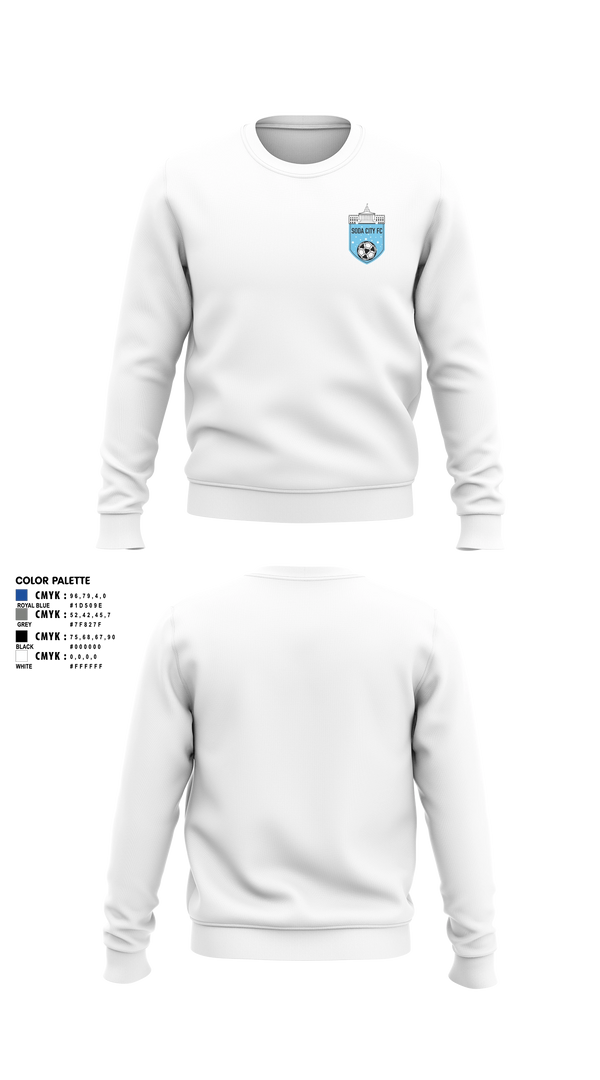 Crew Neck Sweatshirt, Soda City FC, Men's Soccer, Teamtime, Team time, sublimation, custom sports apparel, team uniforms, spirit wear, spiritwear, sports uniforms, custom shirts, team store, custom team store, fundraiser sports, apparel fundraiser