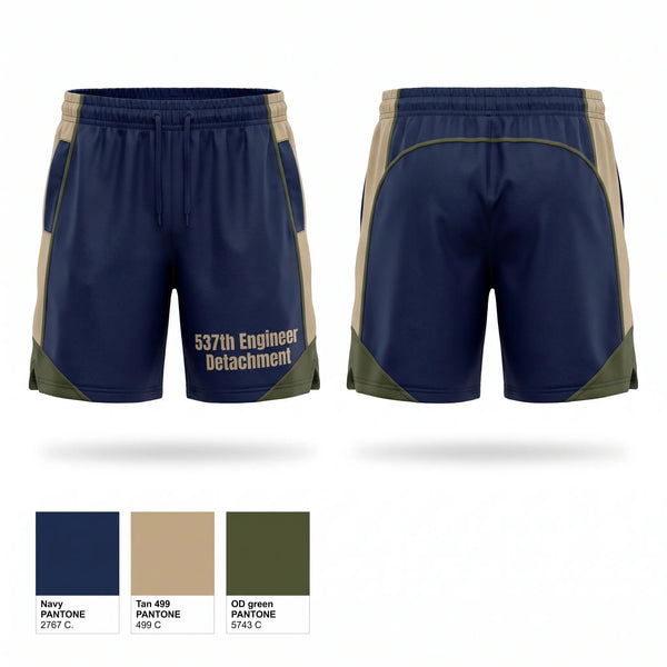 Athletic Shorts With Pockets, 537th Engineer Detachment, Army, Teamtime, Team time, sublimation, custom sports apparel, team uniforms, spirit wear, spiritwear, sports uniforms, custom shirts, team store, custom team store, fundraiser sports, apparel fundraiser