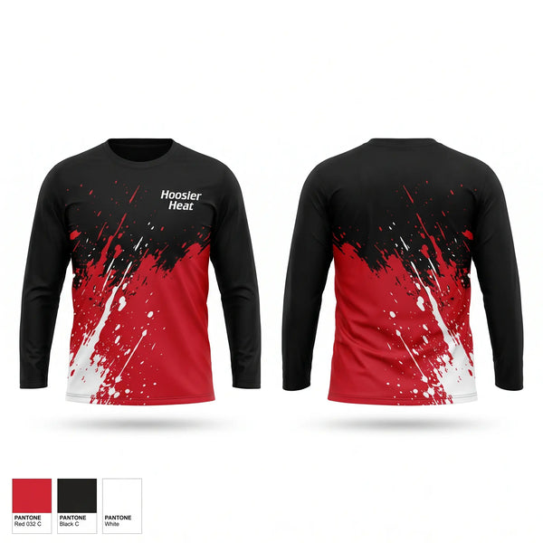 Long Sleeve Performance Shirt, Hoosier Heat, Softball, Teamtime, Team time, sublimation, custom sports apparel, team uniforms, spirit wear, spiritwear, sports uniforms, custom shirts, team store, custom team store, fundraiser sports, apparel fundraiser