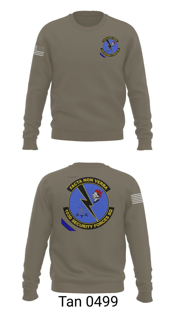 Crew Neck Sweatshirt, 103d SECURITY FORCES SQUADRON, , Teamtime, Team time, sublimation, custom sports apparel, team uniforms, spirit wear, spiritwear, sports uniforms, custom shirts, team store, custom team store, fundraiser sports, apparel fundraiser