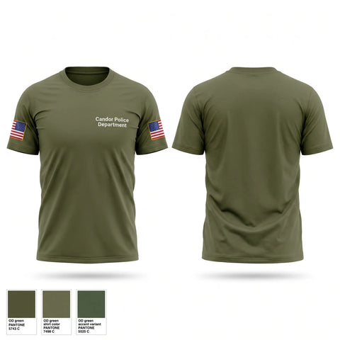 Old School Cotton Feel Shirt, Candor Police Department, Police, Teamtime, Team time, sublimation, custom sports apparel, team uniforms, spirit wear, spiritwear, sports uniforms, custom shirts, team store, custom team store, fundraiser sports, apparel fundraiser