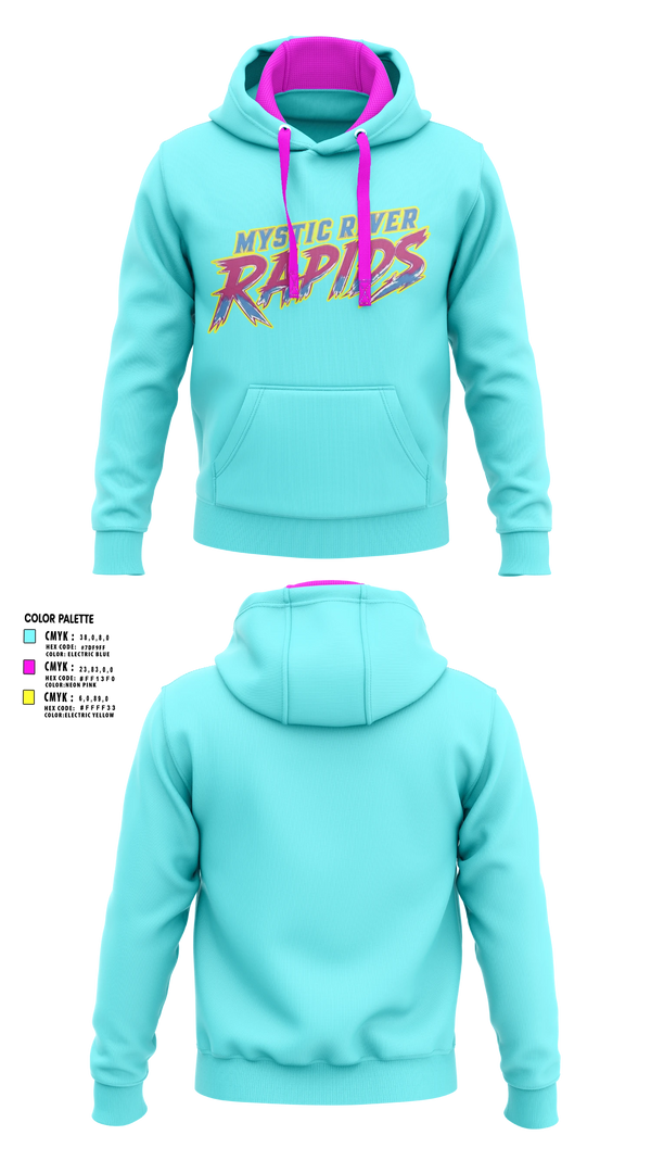 Hoodie, Mystic River Rapids, Baseball, Teamtime, Team time, sublimation, custom sports apparel, team uniforms, spirit wear, spiritwear, sports uniforms, custom shirts, team store, custom team store, fundraiser sports, apparel fundraiser