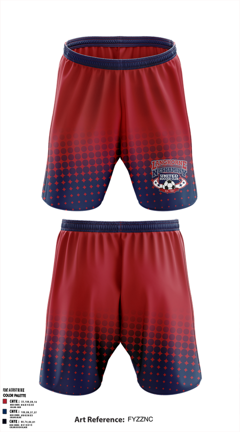 Athletic Shorts With Pockets, Langhorne Neshaminy United Soccer Club, Men's Soccer, Teamtime, Team time, sublimation, custom sports apparel, team uniforms, spirit wear, spiritwear, sports uniforms, custom shirts, team store, custom team store, fundraiser sports, apparel fundraiser