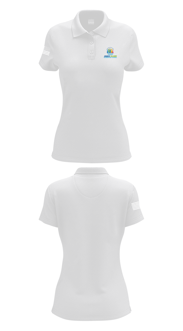Womens Short Sleeve Performance Polo, James Island Elementary School, Spirit Store, Teamtime, Team time, sublimation, custom sports apparel, team uniforms, spirit wear, spiritwear, sports uniforms, custom shirts, team store, custom team store, fundraiser sports, apparel fundraiser