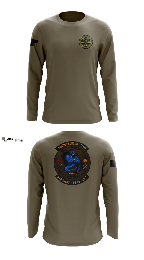 Long Sleeve Performance Shirt, 111th Ground Surgical Team, Air Force, Teamtime, Team time, sublimation, custom sports apparel, team uniforms, spirit wear, spiritwear, sports uniforms, custom shirts, team store, custom team store, fundraiser sports, apparel fundraiser