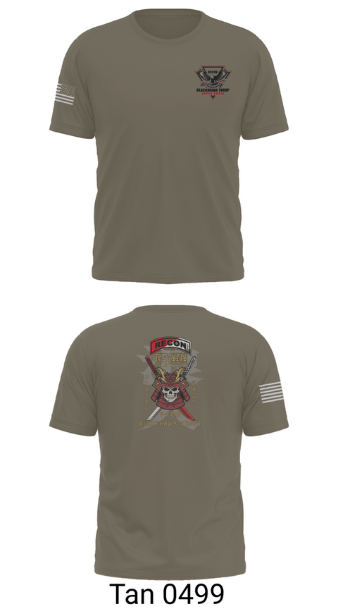 Old School Cotton Feel Shirt, 4-9 CAV, RONIN PLT, Army, Teamtime, Team time, sublimation, custom sports apparel, team uniforms, spirit wear, spiritwear, sports uniforms, custom shirts, team store, custom team store, fundraiser sports, apparel fundraiser