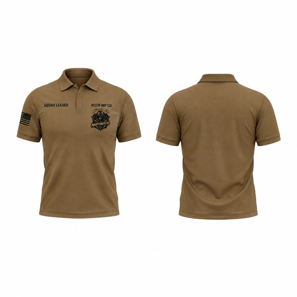 Short Sleeve Performance Polo, 411TH MP CO, Army, Teamtime, Team time, sublimation, custom sports apparel, team uniforms, spirit wear, spiritwear, sports uniforms, custom shirts, team store, custom team store, fundraiser sports, apparel fundraiser