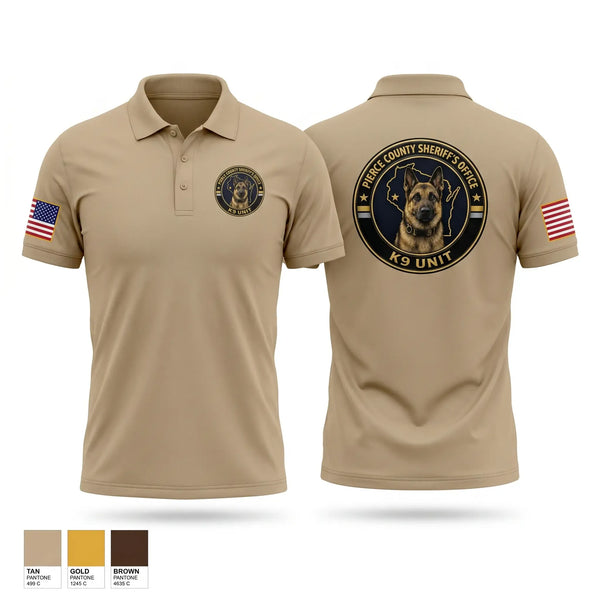 Short Sleeve Performance Polo, Pierce County Sheriff’s Office, Police, Teamtime, Team time, sublimation, custom sports apparel, team uniforms, spirit wear, spiritwear, sports uniforms, custom shirts, team store, custom team store, fundraiser sports, apparel fundraiser