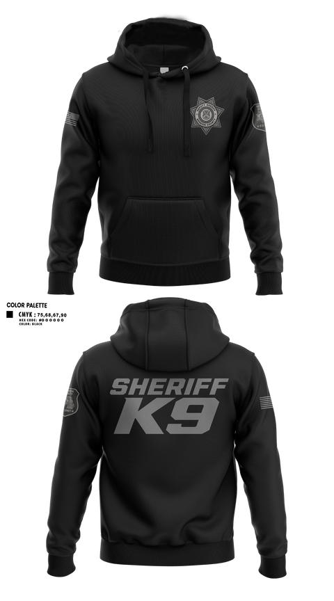 Hoodie, Sheriff K9, Police, Teamtime, Team time, sublimation, custom sports apparel, team uniforms, spirit wear, spiritwear, sports uniforms, custom shirts, team store, custom team store, fundraiser sports, apparel fundraiser