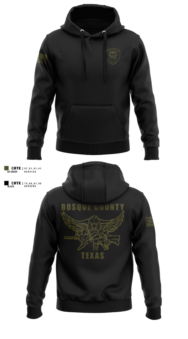 Hoodie, BOSQUE REGIONAL SWAT TEAM, Police, Teamtime, Team time, sublimation, custom sports apparel, team uniforms, spirit wear, spiritwear, sports uniforms, custom shirts, team store, custom team store, fundraiser sports, apparel fundraiser