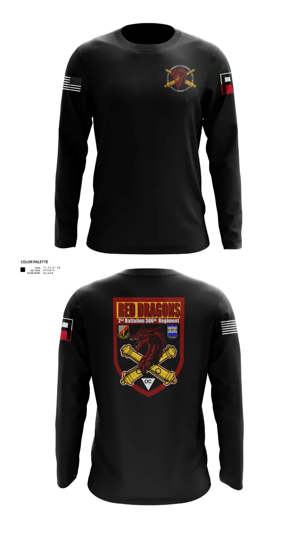 Long Sleeve Performance Shirt, 2-306th FAR, Army, Teamtime, Team time, sublimation, custom sports apparel, team uniforms, spirit wear, spiritwear, sports uniforms, custom shirts, team store, custom team store, fundraiser sports, apparel fundraiser