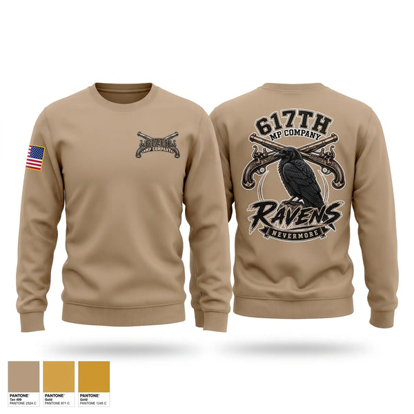Crew Neck Sweatshirt, 617th MP Co, Army, Teamtime, Team time, sublimation, custom sports apparel, team uniforms, spirit wear, spiritwear, sports uniforms, custom shirts, team store, custom team store, fundraiser sports, apparel fundraiser