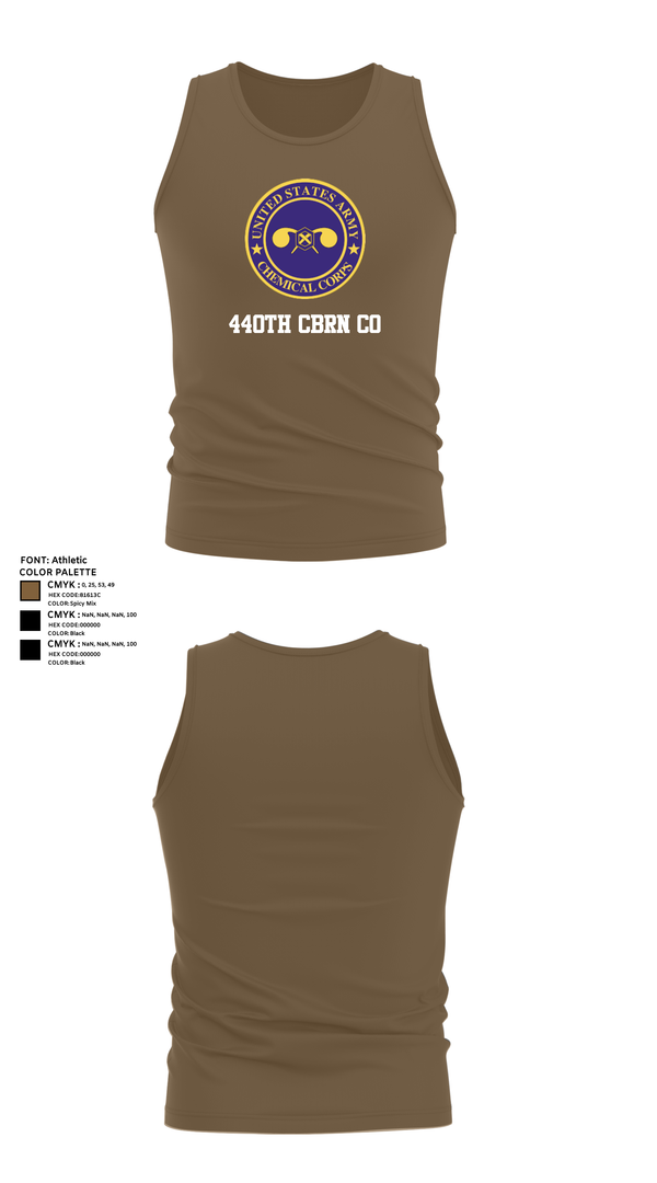Tank Top, 440th CBRN CO, , Teamtime, Team time, sublimation, custom sports apparel, team uniforms, spirit wear, spiritwear, sports uniforms, custom shirts, team store, custom team store, fundraiser sports, apparel fundraiser