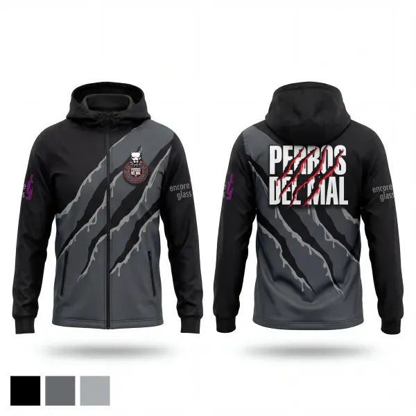 Windbreaker, PERROS DEL MAL FC, Men's Soccer, Teamtime, Team time, sublimation, custom sports apparel, team uniforms, spirit wear, spiritwear, sports uniforms, custom shirts, team store, custom team store, fundraiser sports, apparel fundraiser