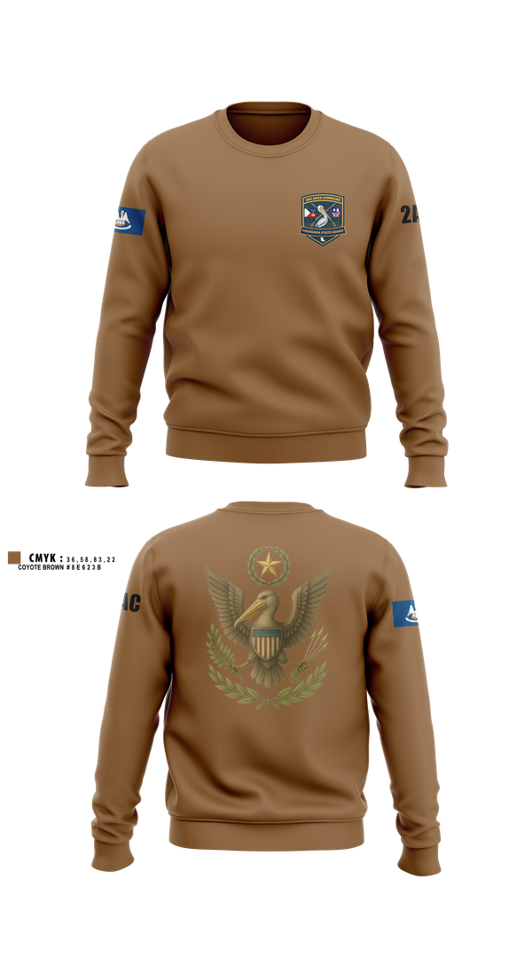 Crew Neck Sweatshirt, 2nd Area Command (LASG), , Teamtime, Team time, sublimation, custom sports apparel, team uniforms, spirit wear, spiritwear, sports uniforms, custom shirts, team store, custom team store, fundraiser sports, apparel fundraiser