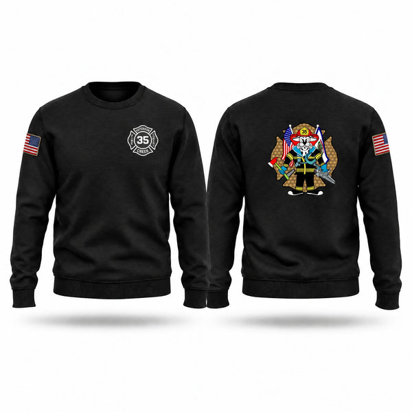 Crew Neck Sweatshirt, Patterson Creek Fire Company, Fire Department, Teamtime, Team time, sublimation, custom sports apparel, team uniforms, spirit wear, spiritwear, sports uniforms, custom shirts, team store, custom team store, fundraiser sports, apparel fundraiser