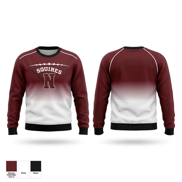 Crew Neck Sweatshirt, Squires, , Teamtime, Team time, sublimation, custom sports apparel, team uniforms, spirit wear, spiritwear, sports uniforms, custom shirts, team store, custom team store, fundraiser sports, apparel fundraiser