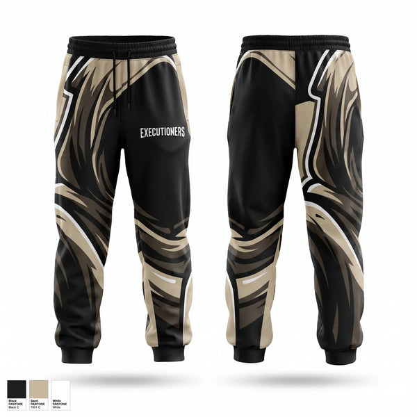 Sweatpants, Executioners, Men's Soccer, Teamtime, Team time, sublimation, custom sports apparel, team uniforms, spirit wear, spiritwear, sports uniforms, custom shirts, team store, custom team store, fundraiser sports, apparel fundraiser