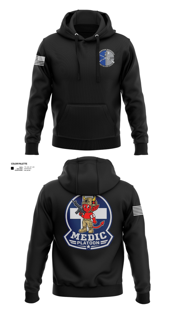 Hoodie, Medic, National Guard, Teamtime, Team time, sublimation, custom sports apparel, team uniforms, spirit wear, spiritwear, sports uniforms, custom shirts, team store, custom team store, fundraiser sports, apparel fundraiser