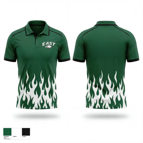 Short Sleeve Performance Polo, East Henderson High School, Track & Field, Teamtime, Team time, sublimation, custom sports apparel, team uniforms, spirit wear, spiritwear, sports uniforms, custom shirts, team store, custom team store, fundraiser sports, apparel fundraiser