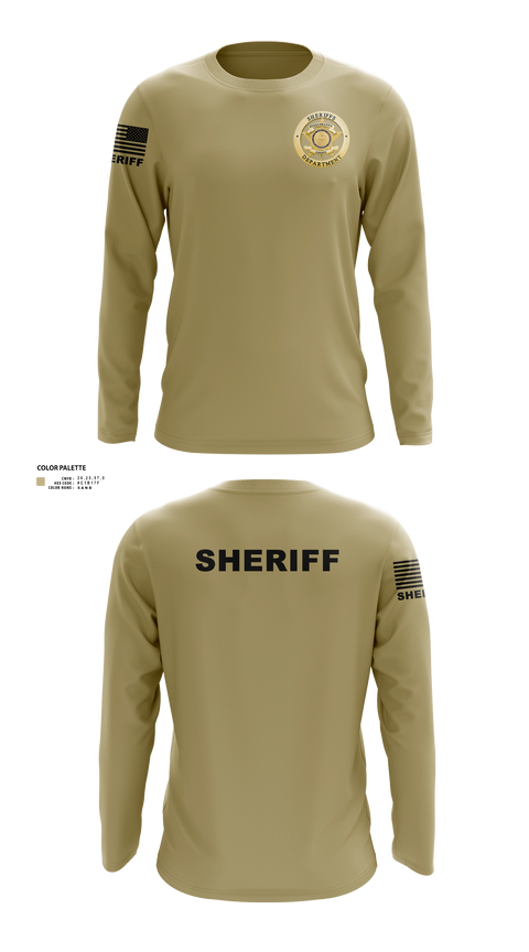 Long Sleeve Performance Shirt, Susquehanna County Sheriff, Police, Teamtime, Team time, sublimation, custom sports apparel, team uniforms, spirit wear, spiritwear, sports uniforms, custom shirts, team store, custom team store, fundraiser sports, apparel fundraiser