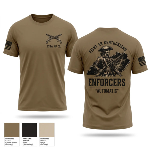 Old School Cotton Feel Shirt, 223rd MP Co, National Guard, Teamtime, Team time, sublimation, custom sports apparel, team uniforms, spirit wear, spiritwear, sports uniforms, custom shirts, team store, custom team store, fundraiser sports, apparel fundraiser