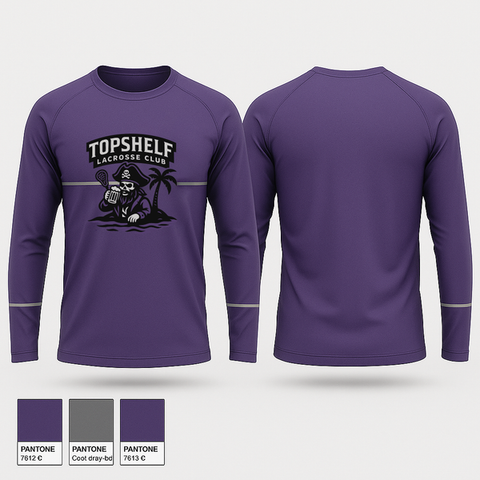 Long Sleeve Performance Shirt, Top Shelf Island LC, Men's Lacrosse, Teamtime, Team time, sublimation, custom sports apparel, team uniforms, spirit wear, spiritwear, sports uniforms, custom shirts, team store, custom team store, fundraiser sports, apparel fundraiser