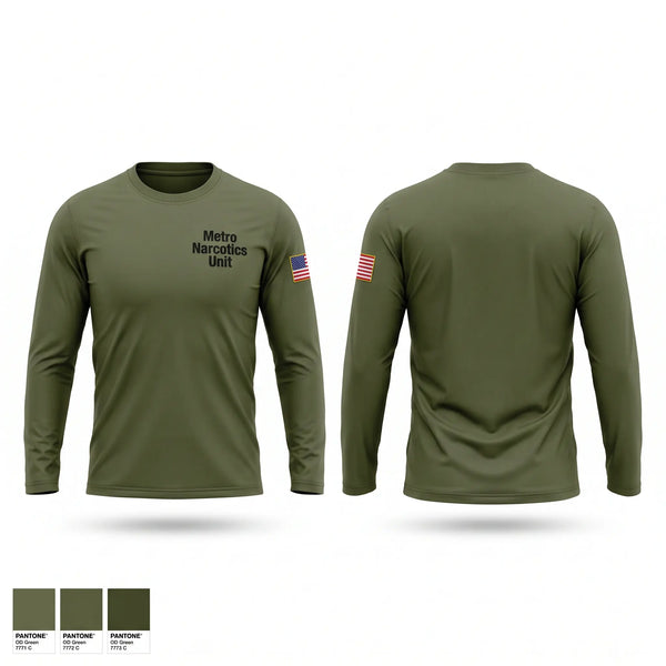 Long Sleeve Performance Shirt, Metro Narcotics Unit, Police, Teamtime, Team time, sublimation, custom sports apparel, team uniforms, spirit wear, spiritwear, sports uniforms, custom shirts, team store, custom team store, fundraiser sports, apparel fundraiser
