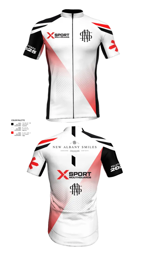 Cycling Jersey, New Albany Smiles Pelotonia, Cycling, Teamtime, Team time, sublimation, custom sports apparel, team uniforms, spirit wear, spiritwear, sports uniforms, custom shirts, team store, custom team store, fundraiser sports, apparel fundraiser