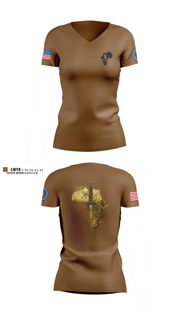 Womens Short Sleeve Vneck Shirt, ACJ2X, Army, Teamtime, Team time, sublimation, custom sports apparel, team uniforms, spirit wear, spiritwear, sports uniforms, custom shirts, team store, custom team store, fundraiser sports, apparel fundraiser